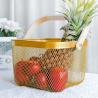 Buy cheap 25cm Length Hand Held 550G Black Metal Fruit Bowl from wholesalers