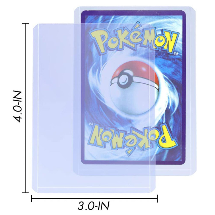 Plastic 3x4 Inch 35pt Sticker Trading Card Sleeve UV Printing