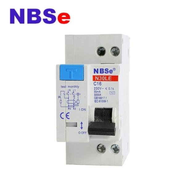 Quality N30LE Residual 16 Amp 30ma RCBO Breaker Overcurrent Protection for sale
