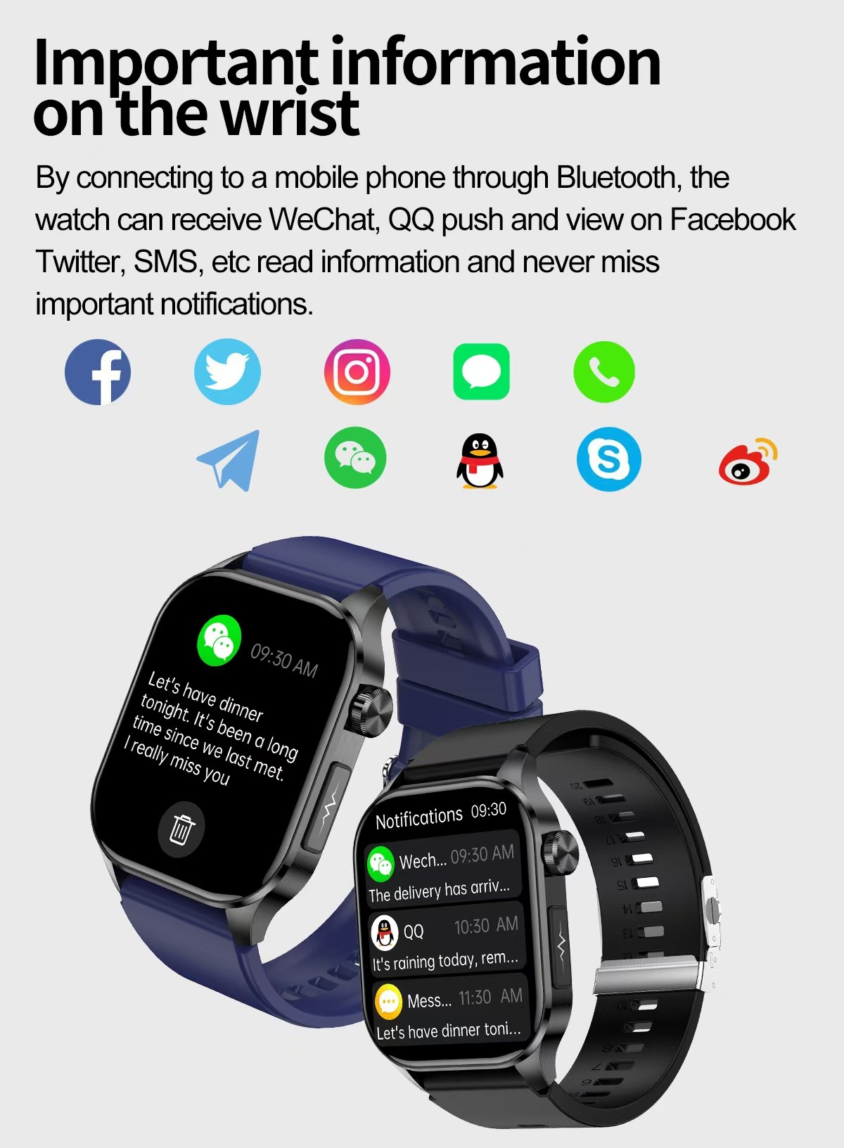 ET580 Smart Watch 2.04 Inch AMOLED SOS Heart Rate Uric Acid BML Smartwatch
