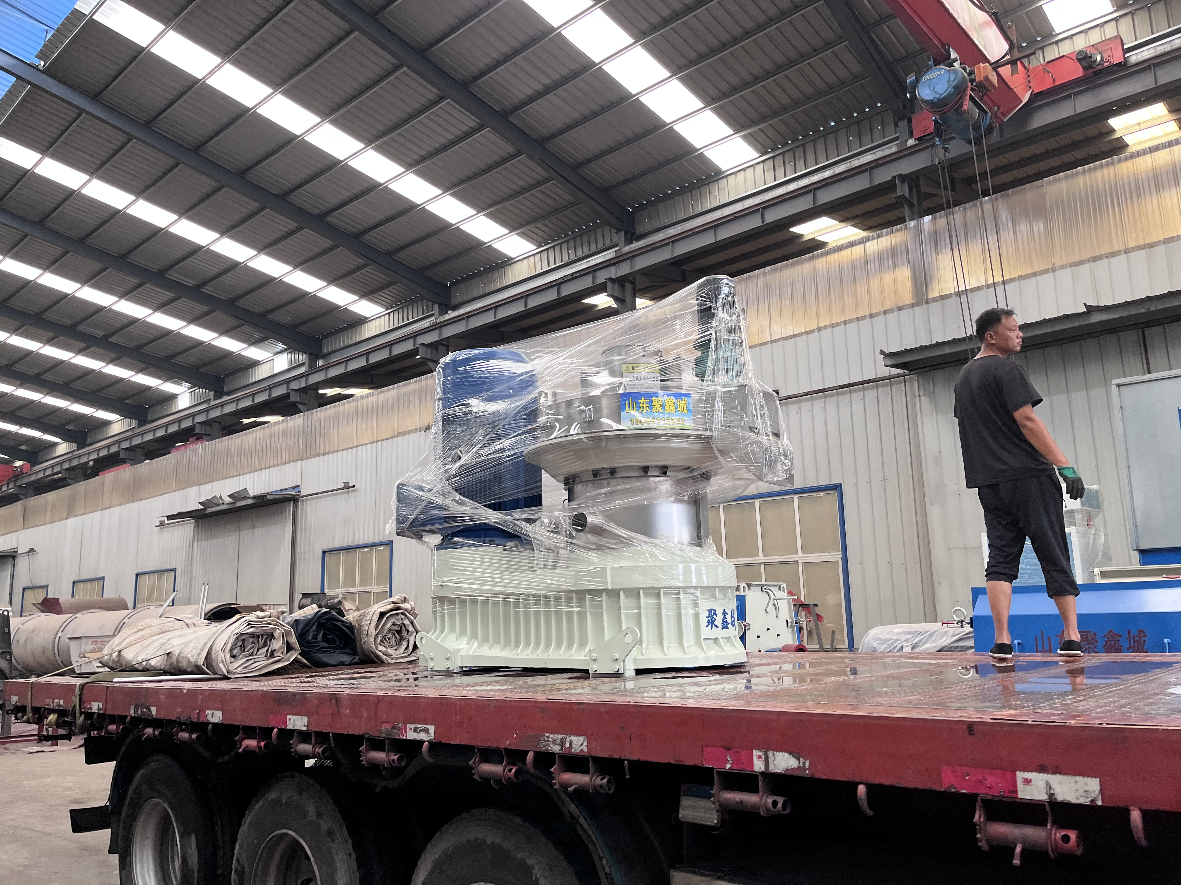 Coarse fibre pellet  production equipment
