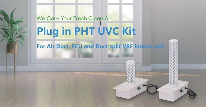 Plug in PHT UV Lamp air sterlizer for fan coil units, Rooftop units ducts or AHU System ducts to fight with covid-19