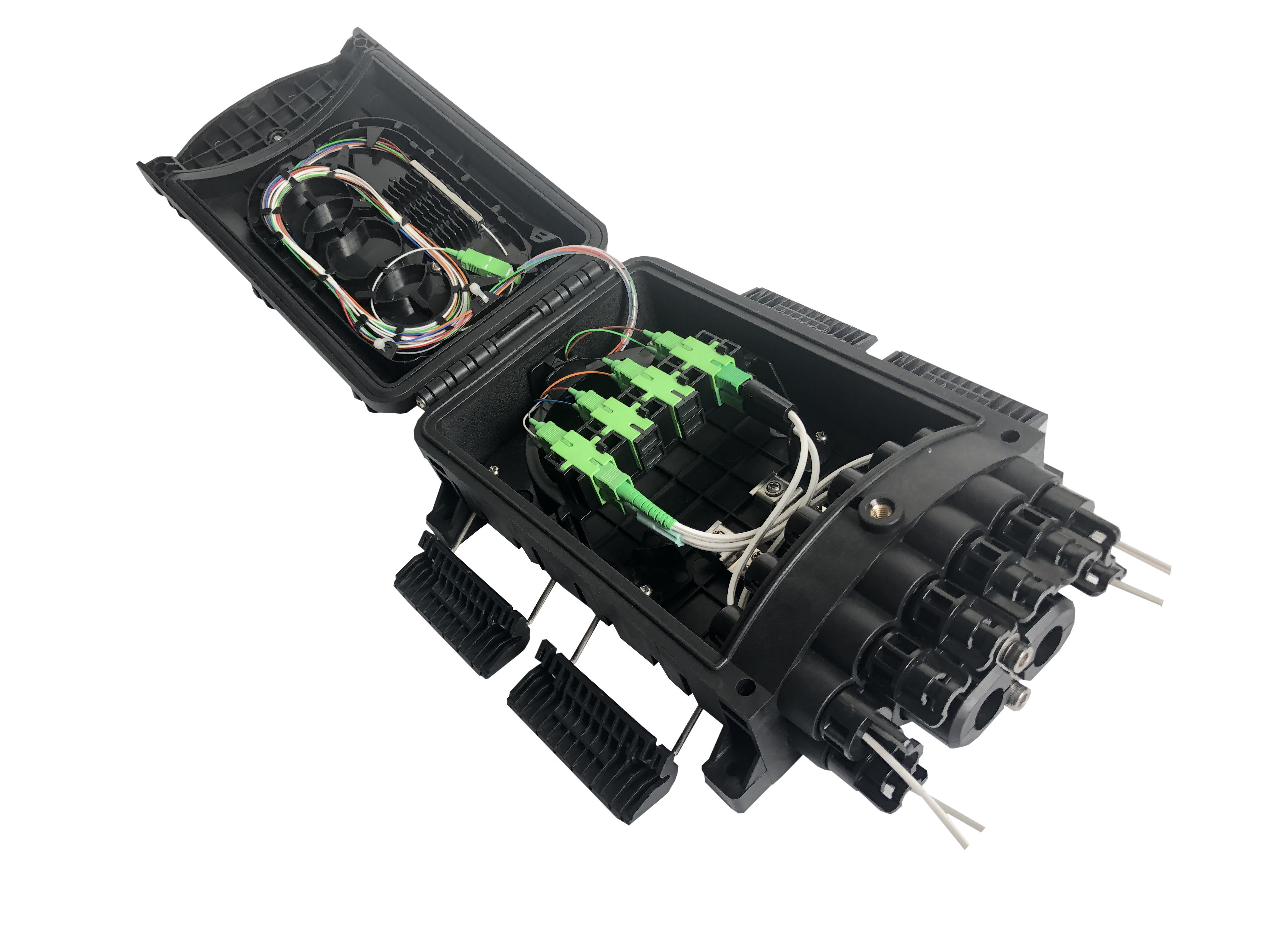 GFS-8Q FTTH Terminal Box 8 Cores Fiber Optical Closure IP 68 FDB 280*182*82mm