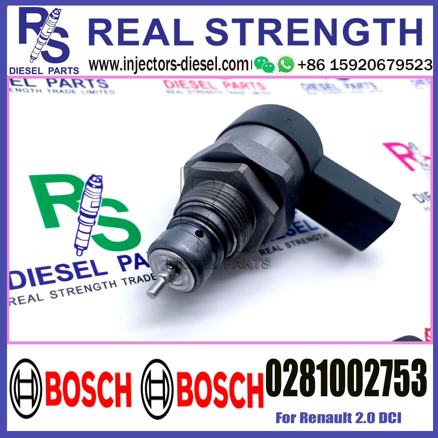 BOSCH Control Valve 0281002753 DRV Regulator Solenoid 0281002753 for Renault 2.0 DCI