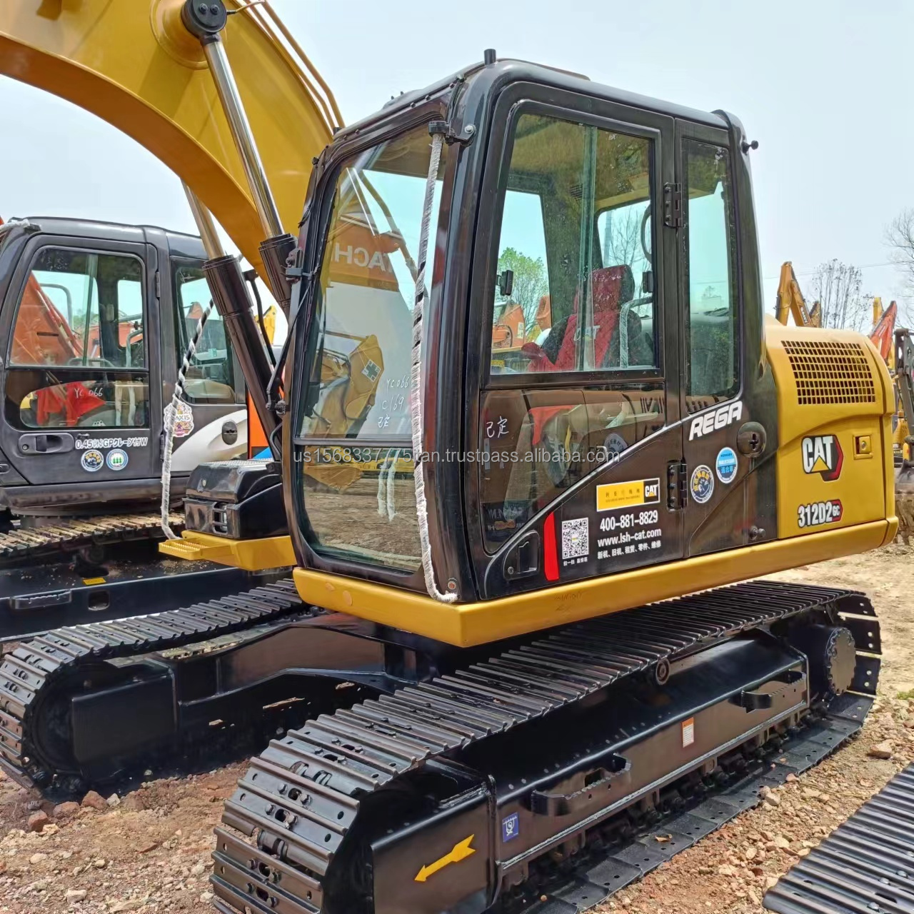Operating Weight 12ton CAT 312 312D Digger 2016 Used Excavator Caterpillar Machinery