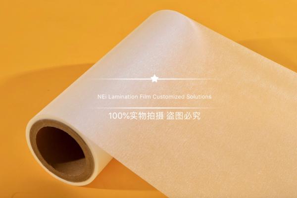 3 Inch 90 Micron Metal Drawing Brushed Laminating Film Roll , Heat Laminating