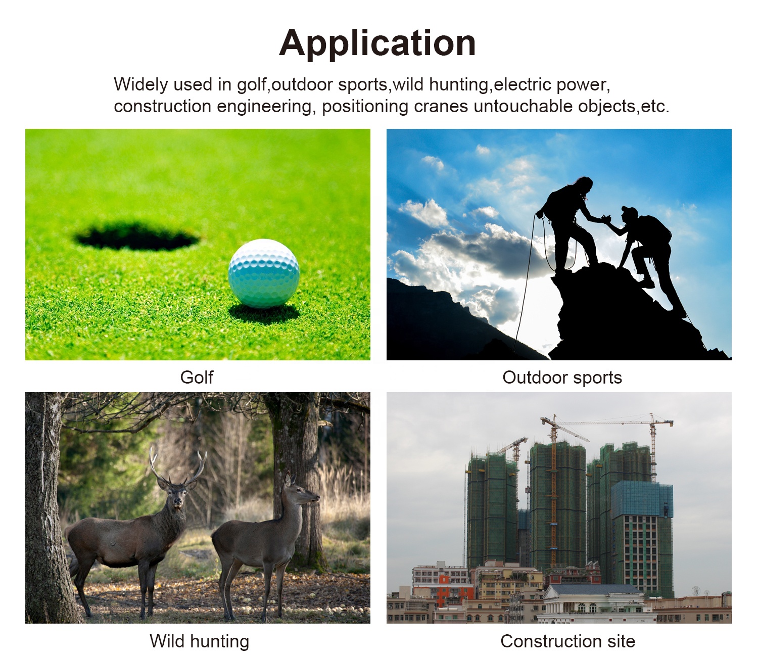 Professional Golf Range Finder 1000m Distance Measuring Equipment for Outdoor Hunting