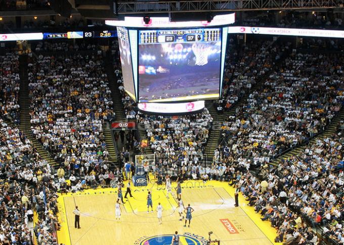 Cube Basketball Court / Sport Stadium LED Display 1R1G1B P6 Full Color