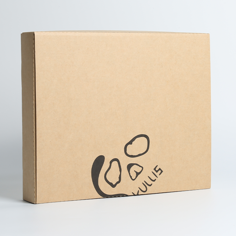 Pizza Style Postal Boxes Black Ink Cardboard Paper Pizza Takeaway Boxes Custom Thickness