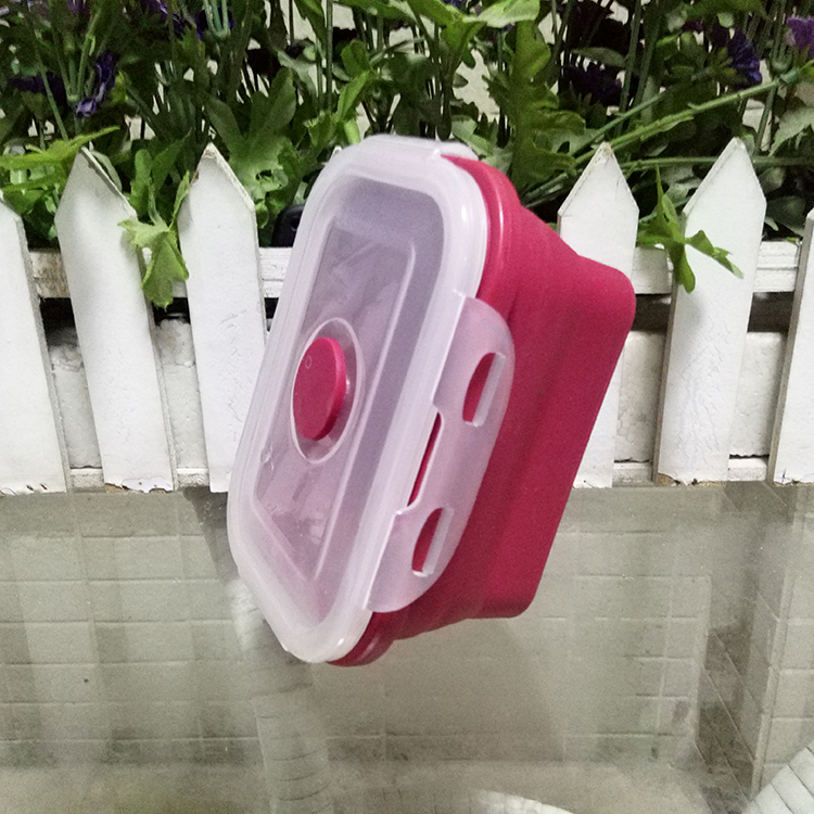 high quality household items silicone collapsible lunch box food organizer lunch container