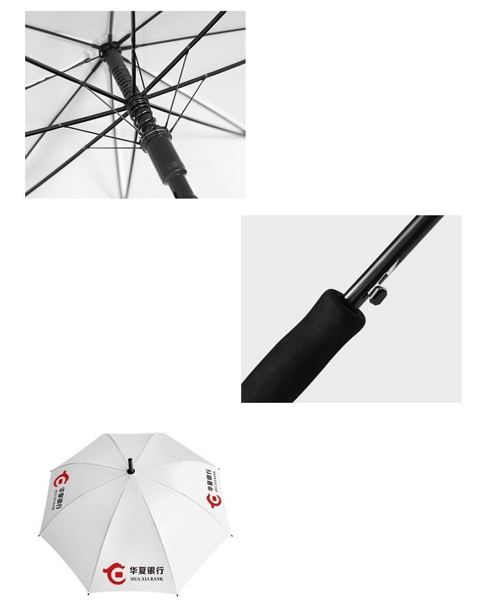 DIY Logo Promotional Sublimation Umbrella Blanks White Color Customized