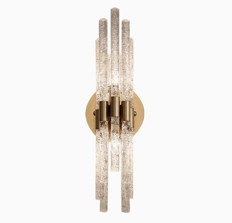 French style living room background wall crystal wall lamp corridor staircase aisle art lighting master bedroom bedside creative wall lamp