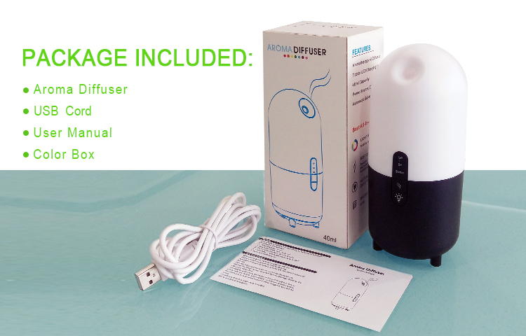 USB Car Diffuser Mini Air Humidifier With Colorful LED Light