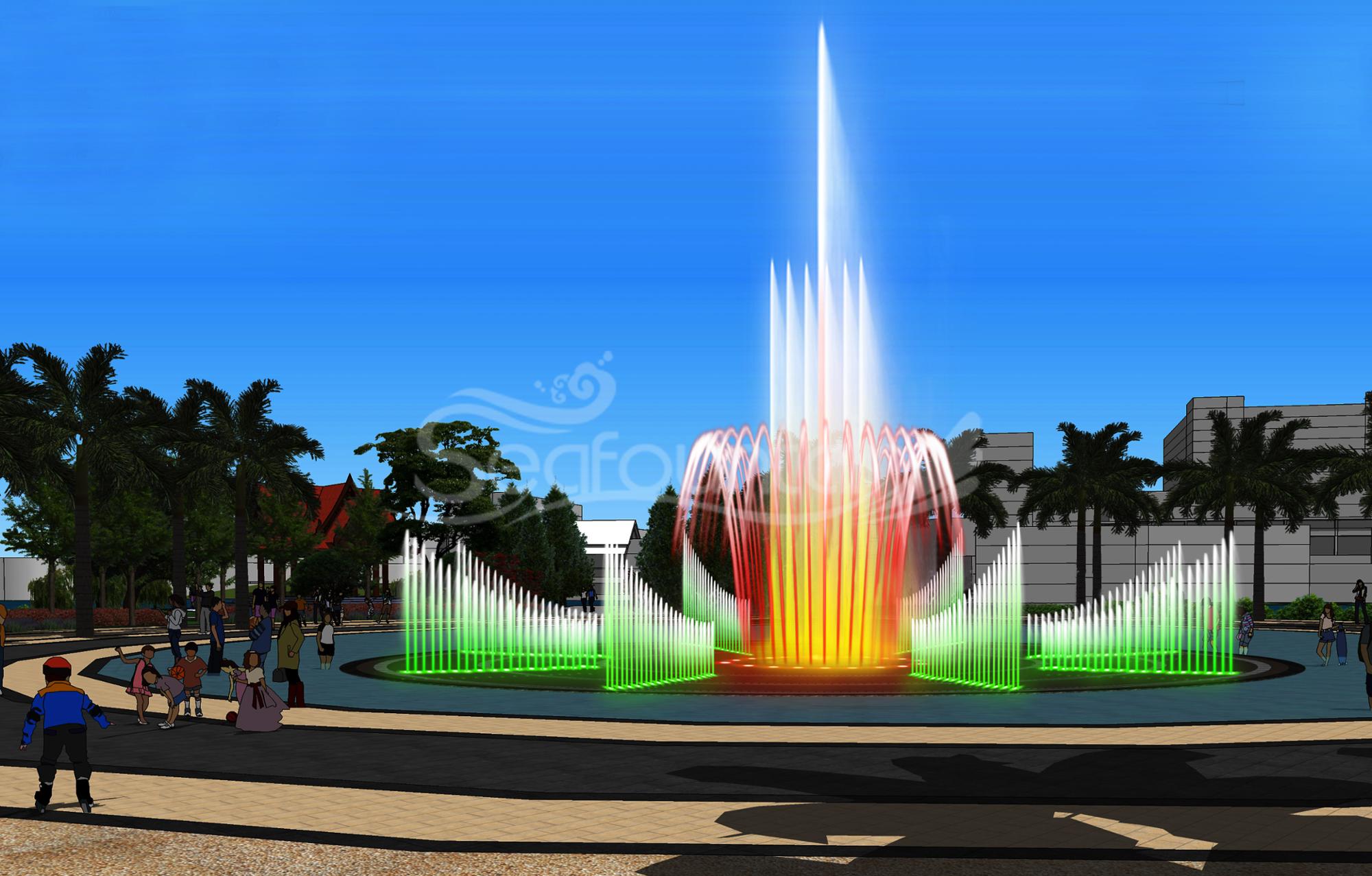 Economic submersible pump multimedia music floating water fountain