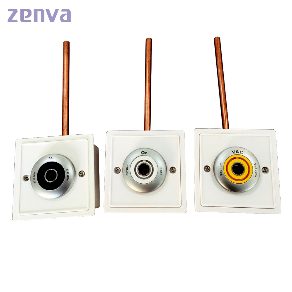 DIN Metal Medical Oxygen Gas Outlet Wall Type With Box