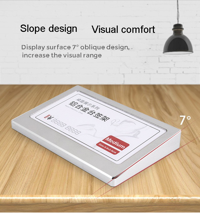 Aluminum Desktop Display Stand Easy To Take Advertising Promotion