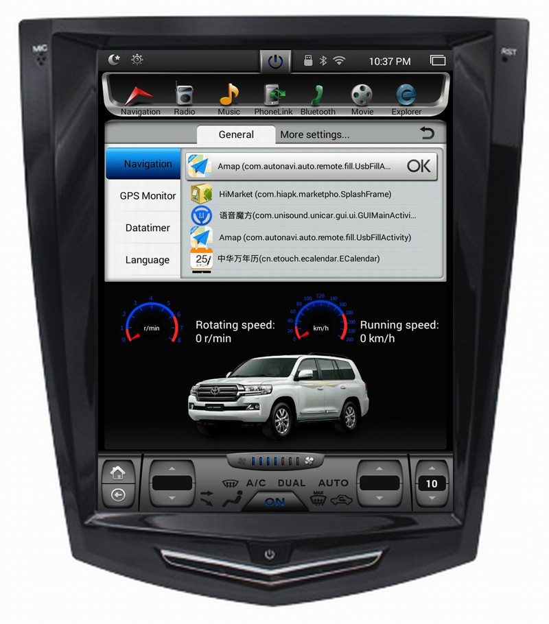 Ouchuangbo car dvd stereo android 6.0 for Cadillac SRX ATS ATS-L XTS CTS with Watts amplifier steering wheel control