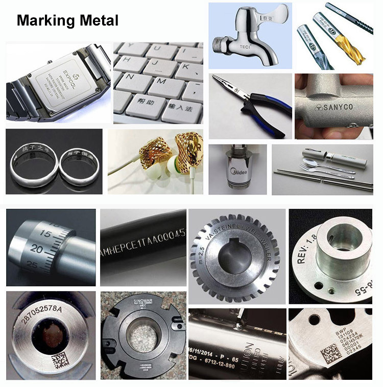 20W Fiber Laser Marking Machine , Stainless Steel Laser Engraving Machine