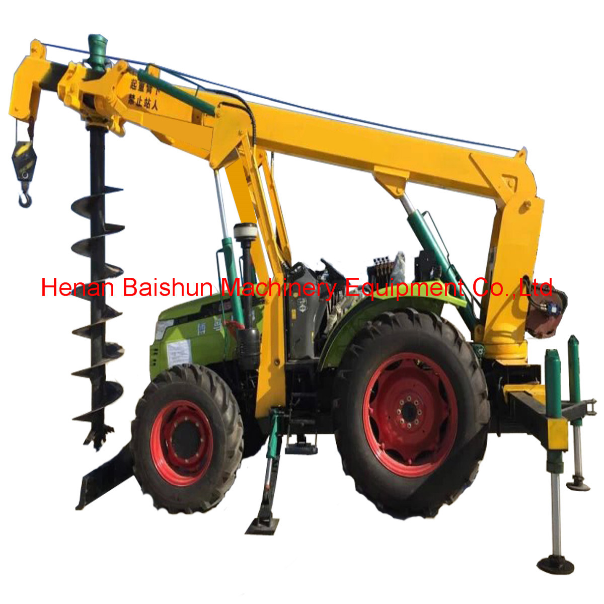 Electric Pole Installation Machine With Hand Earth Small Tractor China Brand Ground Hole Drill Auger