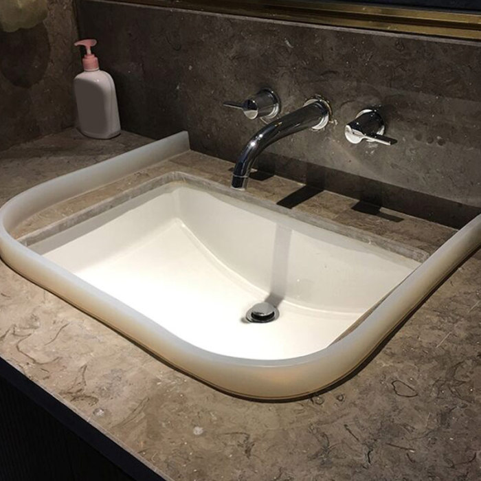 Silicone Water Retaining Strip Collapsible Threshold for Shower Room and Bathroom