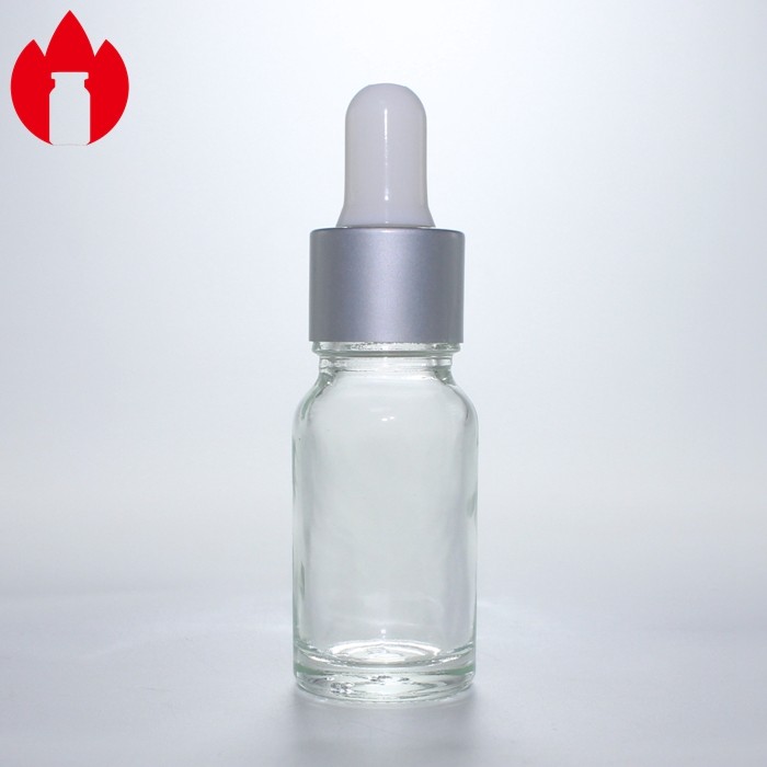 10ml Clear Cosmetic Essential Oil Dropper Glass Bottle Vial