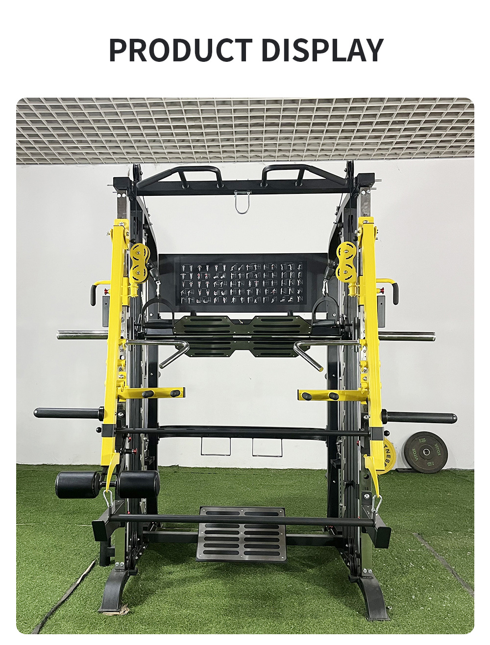 Top Fitness Bodybuilding Gym Equipment Multi-Functional Smith Machine