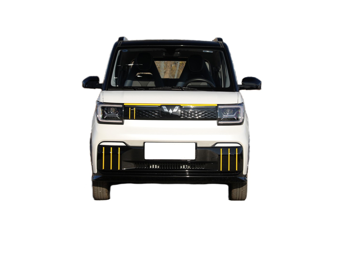 Gray Color Mini EV Cars Wuling Hongguang MINI EV Panoramic Sunroof