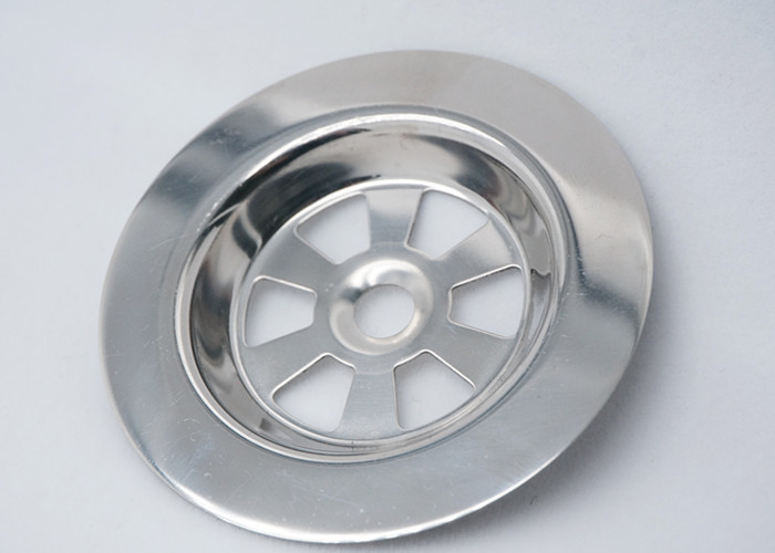 Round 62 Mm Kitchen Sink Drain Plug , Metal Decorative Sink Drain Stopper