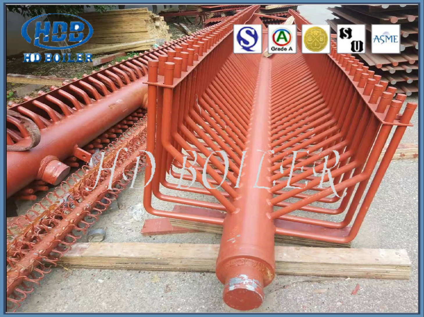 Alloy Steel Boiler Manifold Header For Coal Fired Boiler Economizer And Water Wall Panel