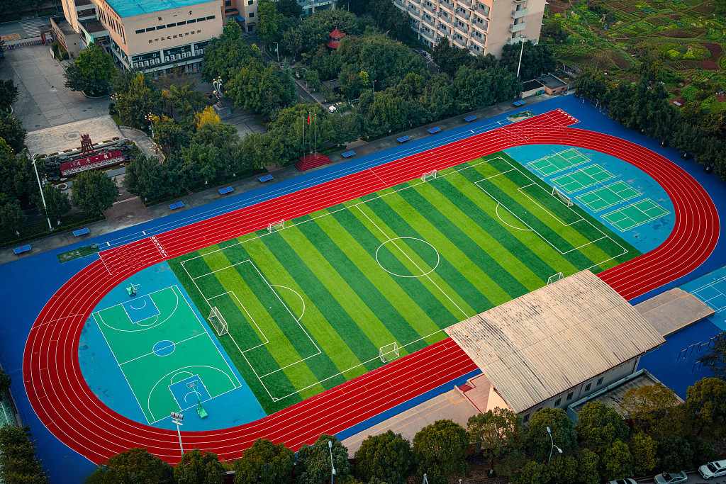 Antimicrobial All Weather Track Surface Mixed Basketball Court