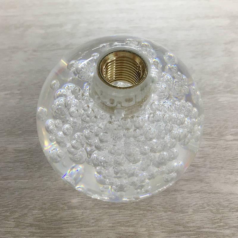 Car Accessory Crystal LED Shift Knob , Transparent Shift Knob Logo Customized