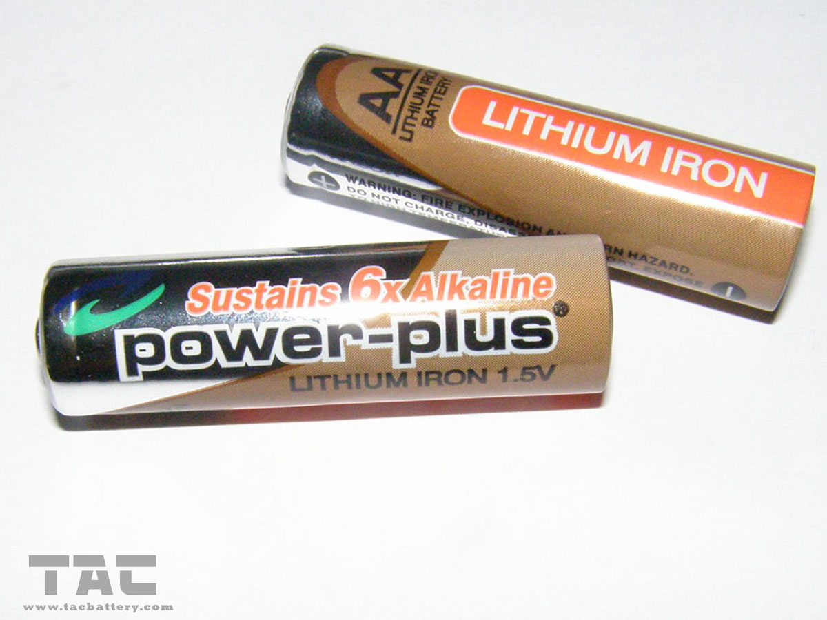  1.5V AA 2900mAh LiFeS2 Primary Lithium Iron Battery for digital cameras, mobile mouse