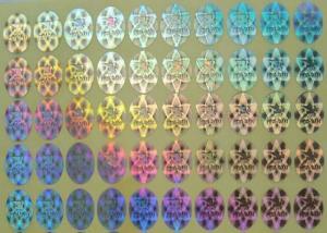 Buy cheap Rainbow Color Security Hologram Sticker , Custom Vinyl Decals Stickers product