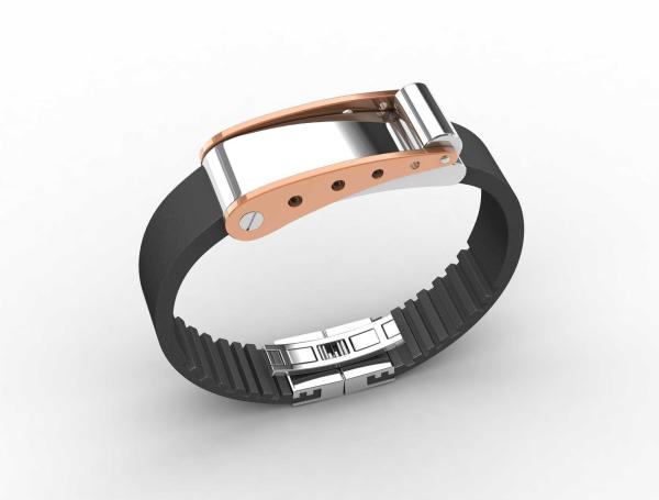 Top Quality Europe Fashion Stainless Steel Genuine Leather Silicone Bangle