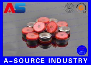Buy cheap Red Aluminum 20mm Flip Off Cap Chemistry Pharmaceutical Aluminium Bottle Caps accepted custom made product