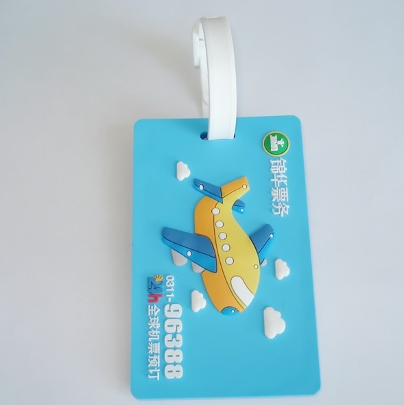 Personalized Rubber Luggage Tag PVC Travel Tag For Baggage