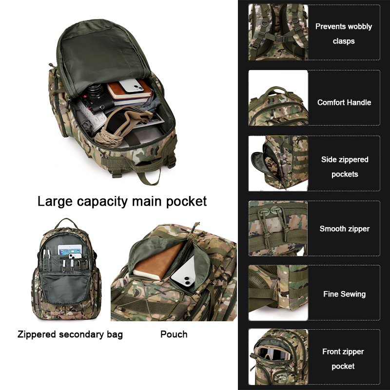 Men's Outdoor Fitness Hiking Backpack Tactical Bag Waterproof Multifunctional Wholesale