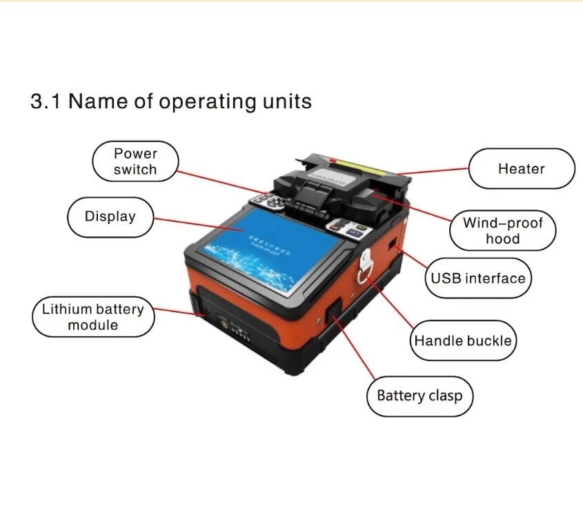 Single Core Optical Fiber Fusion Splicer , FTTH A-81S Fusion Splicer