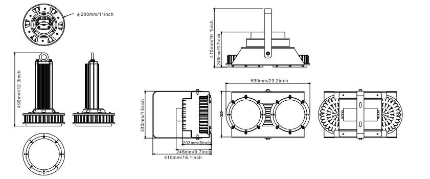 IP67 40W Industrial Explosion Proof Light High Temperature Remote Control Smart Water Proof