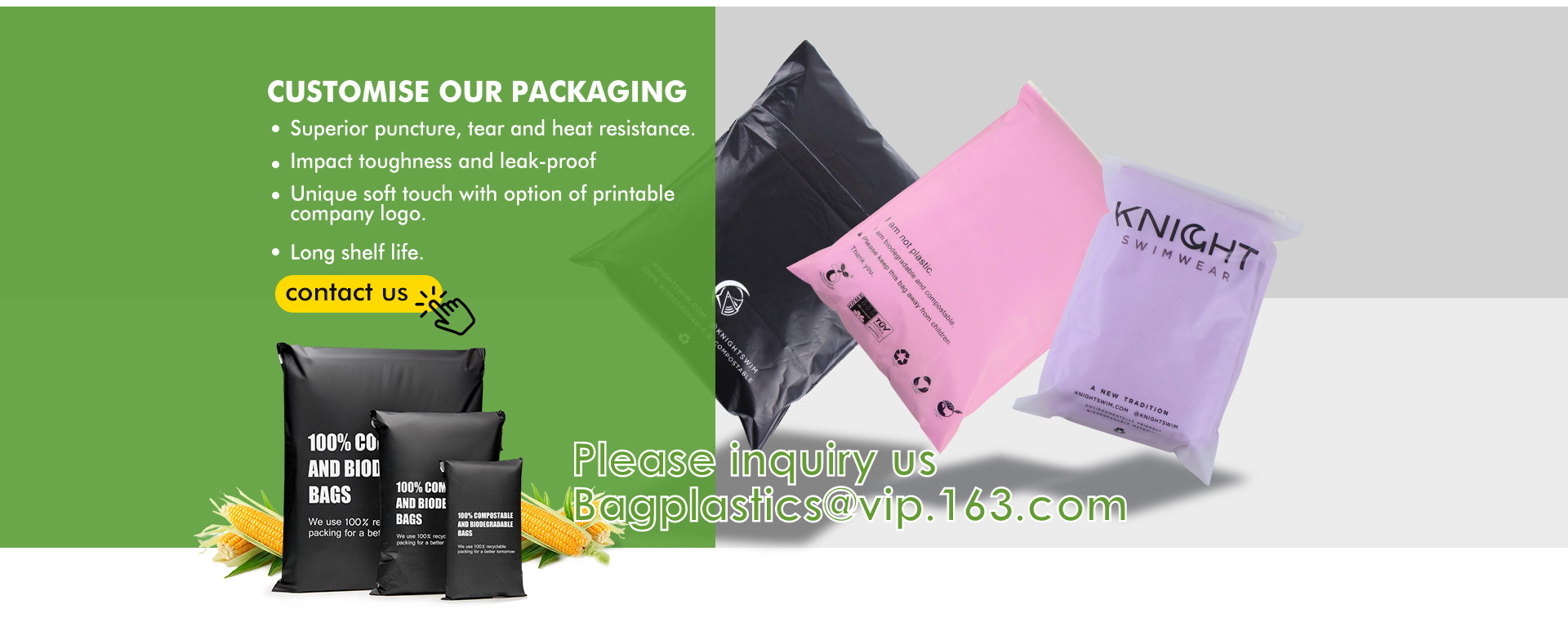 Recyclable Express Packaging Bags, Bubble Mailers CompostableCourier, Self Adhesive Mailing Bags