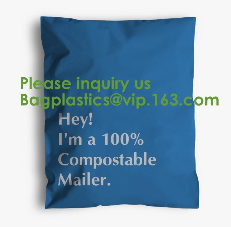 Corn starch Eco Bio Plant based PLA+PBAT Mailing Bag Waterproof Clothing Pouch Compostable Self-Seal Eco Express Bag