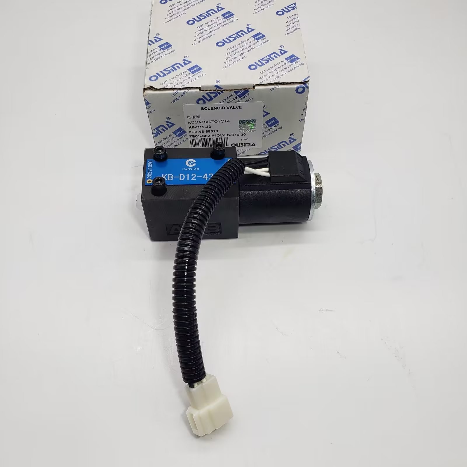 3EB-15-58610 Solenoid Valve TB01-G02-F4OV-LS-D12-30 KB-D12-43 For KOMATSU TOYOTA
