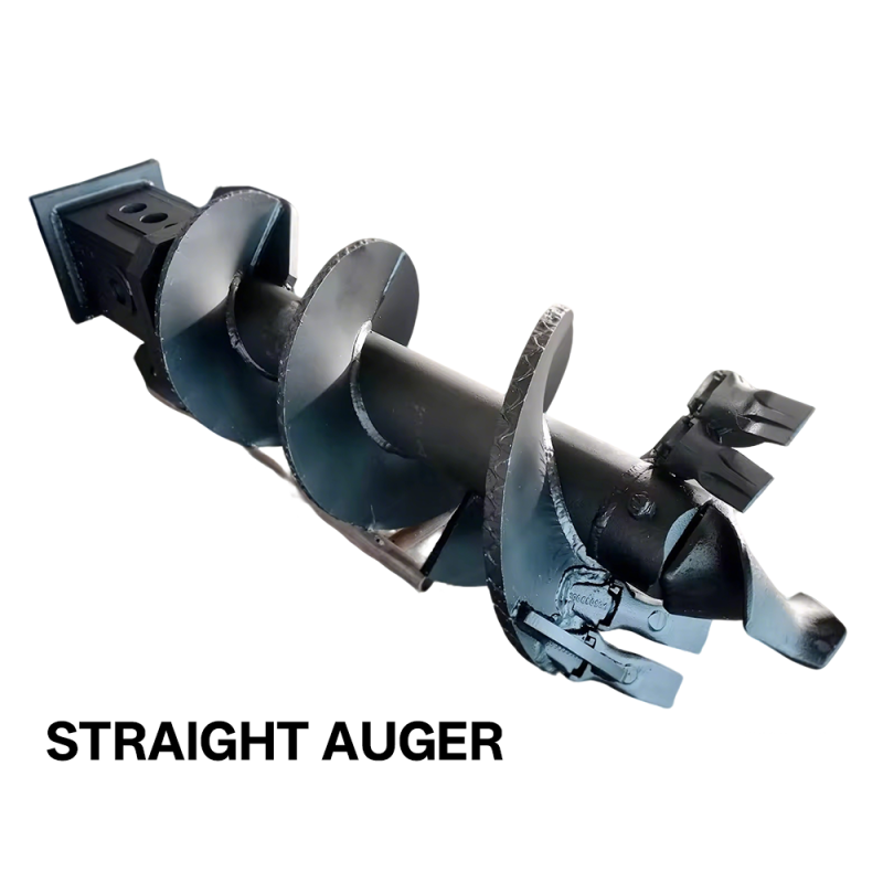 Customized Auger Drilling Rig, Auger Drilling Rig, Rotary Drilling Rig Single-Flute Straight Auger Bit (Toothed) For construction in clay layers,