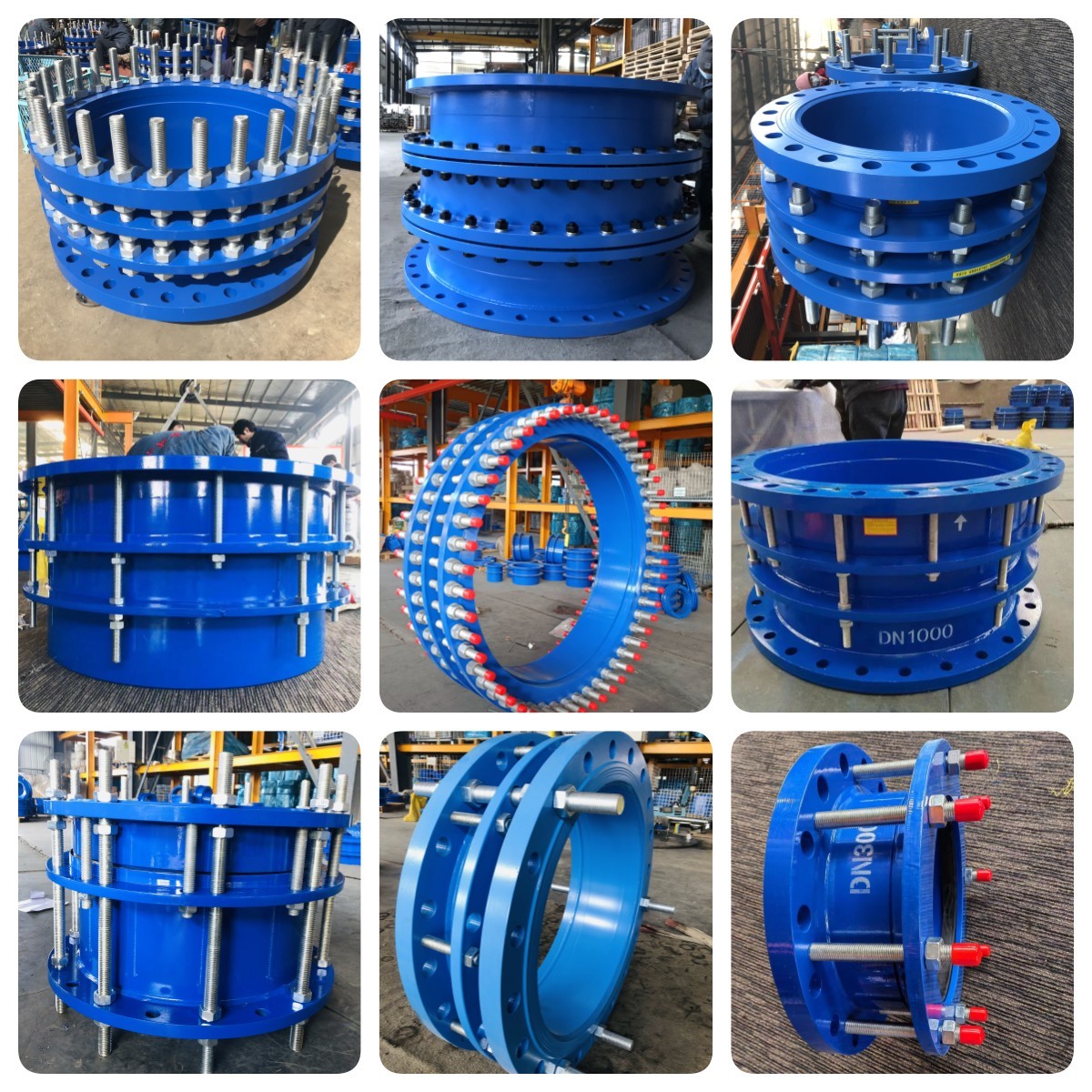 250mm 300mm Dismantling Joint Stainless Steel Double Flanged Loose Joints For Expansion Joint