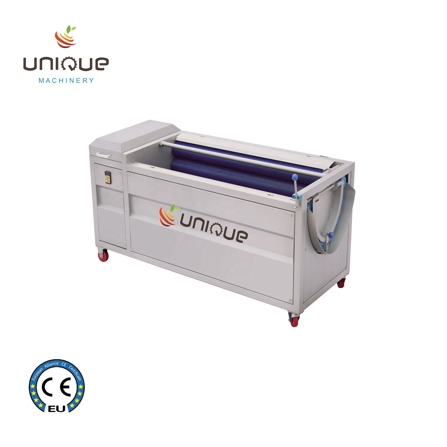 Commercial Grade Potato Peeler and Carrot Washing Machine with Customizable Voltage