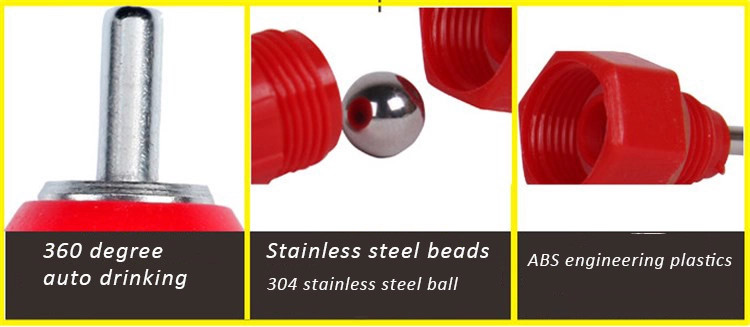 Stainless 11.5g Baby Chicken Nipple Drinker System