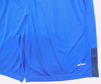 Customzied Size Casual Adjustable Drawstring Mens Soccer Shorts Blue