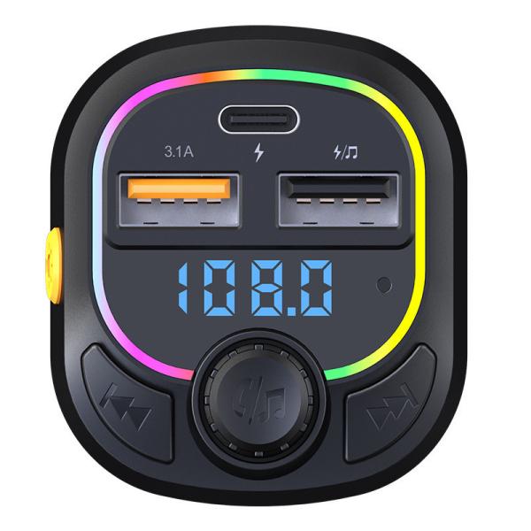 Car Power Inverter Dc12V To 220Vac Hot Sale Colorful Lights Car Mp3 Player Hot