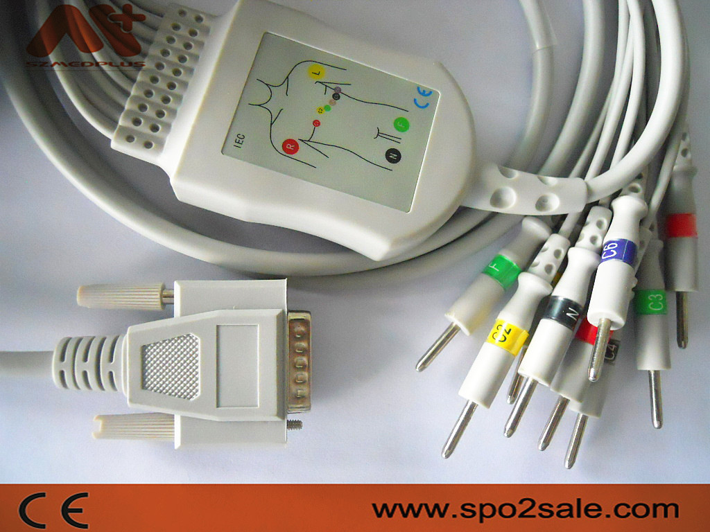 Nihon Kohden Compatible Direct-Connect EKG Cable - BA-903D