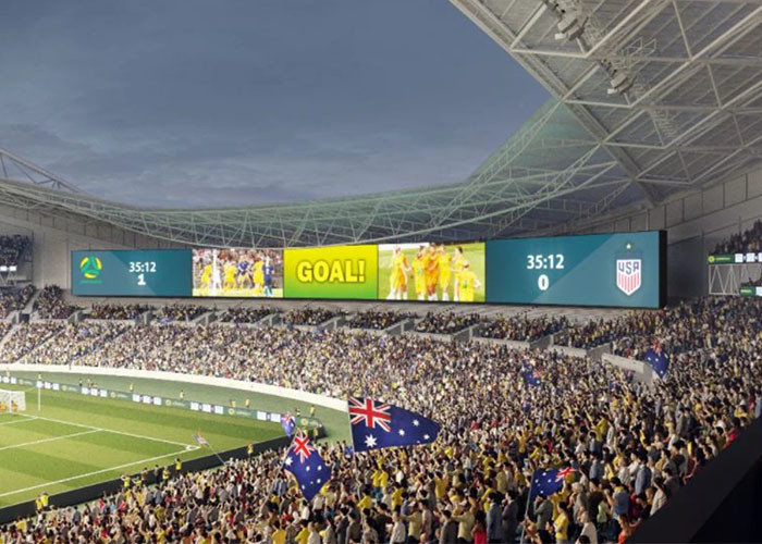 SMD3535 Outdoor Full Color Led Display IP65 Football Led Billboard